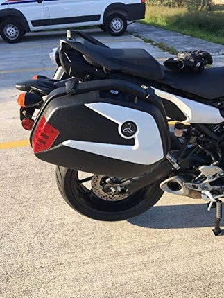Sacoches rigides ECOTRIC compatibles avec Can-am Spyder Roadster RS ST Honda Street avec supports de montage