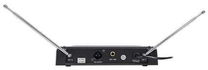 Rockville RWM1203VH Dual Wireless Handheld Microphone System, 2 Mics, VHF Long Range, Clear Sound, Digital Display, for Karaoke, Stage, Church, Live Events