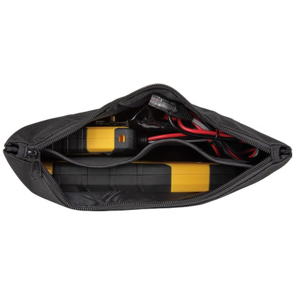 Klein Tools VDV770-500 Nylon Zipper Pouch, Divided Zip Black Bag, Various Use Including for Tone and Probe Kit No VDV500-820