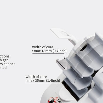 MoTEX Prime Heat Tape Dispenser - 1' & 3' Core, Semi-Automatic, Plastic & Resin, Heat Transfer Tape Dispenser, MX-PRIME