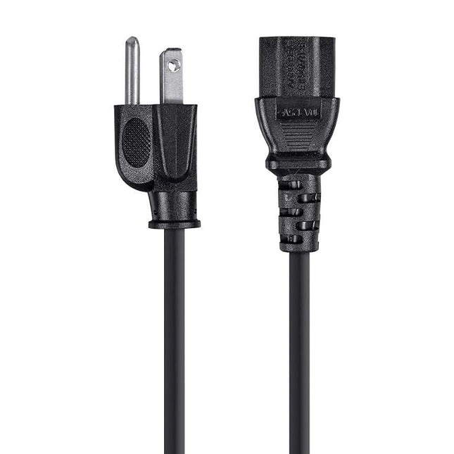 Monoprice 105293 10-Feet 14AWG Power Cord Cable with 3 Conductor PC Power Connector Socket, Black