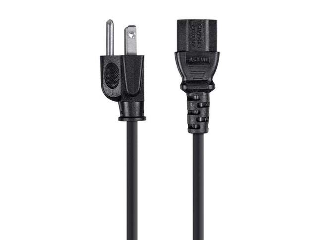 Monoprice 105293 10-Feet 14AWG Power Cord Cable with 3 Conductor PC Power Connector Socket, Black