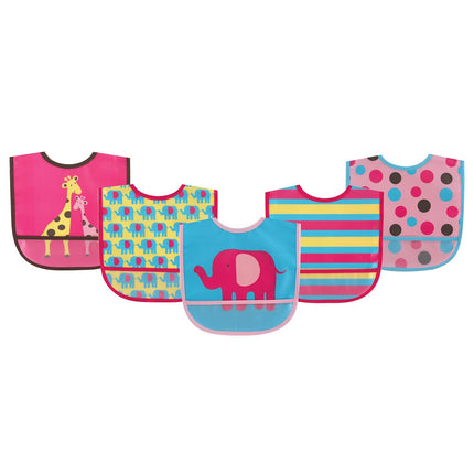 Luvable Friends Unisex Baby Waterproof PEVA Bibs, 