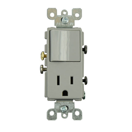 Leviton 5625-GY 15 Amp, 120 Volt, Decora Style Sin
