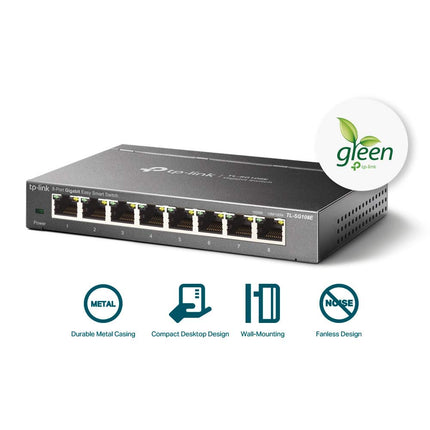TP-Link TL-SG108E 8-Port Gigabit Managed Network Switch, Ethernet Switch