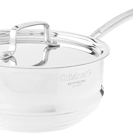 CUISINART MCP116-20N Vaporera universal de acero inoxidable MultiClad Pro con tapa