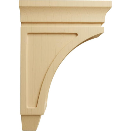 Ekena Millwork CORW03X06X08LUAL Wood Corbel, 2 3/4" W x 5 1/2" D x 8" H, Alder
