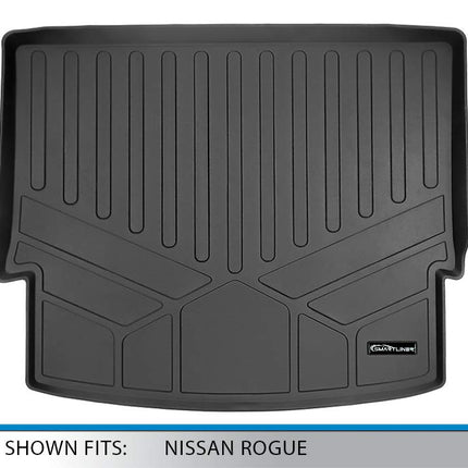 SMARTLINER Custom Fit All Weather Black Cargo Trunk Liner Mat for 2021 Nissan Rogue (No Sport Models)