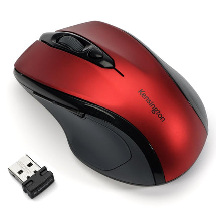 Ratón inalámbrico Kensington Pro Fit de tamaño medio - Rojo