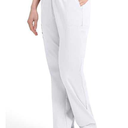 Dickies Women's 86106 Signature Missy Fit Pull-on Cargo Medical Scrubs Pants, White, XXS Short UK