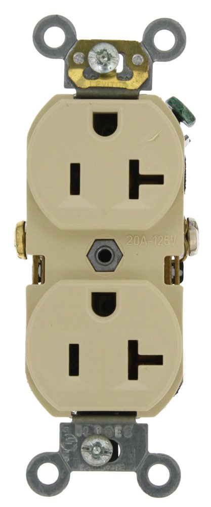 Leviton 20-Amp, 125-Volt, Narrow Body Duplex Recep