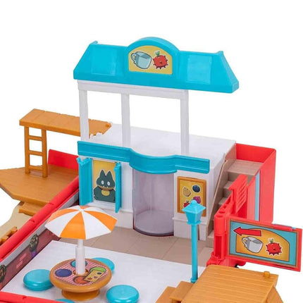 Pokémon Carry Case Beach Battle Playset - Portable Transforming Backpack Playset with Action Features and 2-inch Pikachu Battle Figure