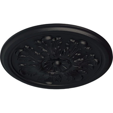 Ekena Millwork CM12LESGS Legacy Acanthus Ceiling Medallion, Hand-Painted Steel Gray, 12 3/4" OD x 7/8" P (Fits Canopies up to 3 1/2")