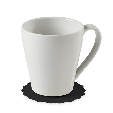 Disposable Linen-Feel Black Coasters for Drinks, 3.5 Inch Round Paper Coasters for Bar, Cocktail, Beverage, Wine Or Event, 500 Pack Bulk