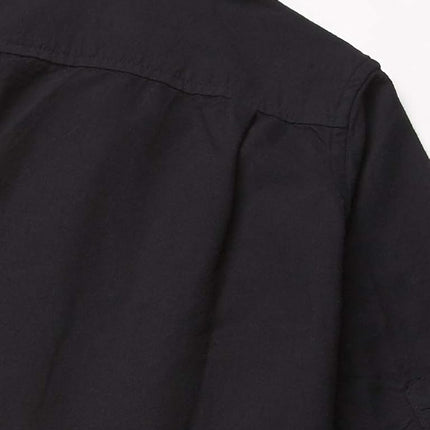 Children's Place The Baby Boys' Single and Toddler Long Sleeve Oxford Button Down Shirt, Black Single, 18-24 Months