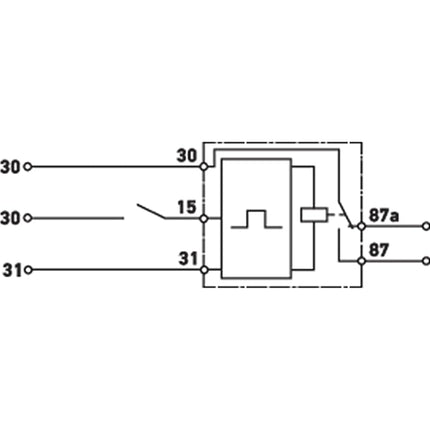 HELLA 996152151 12 Volt 5 Pin 0-900s Delay On Time Control Unit
