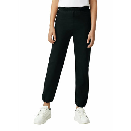 Gildan Kids' Elastic Bottom Youth Sweatpants, Black, Medium