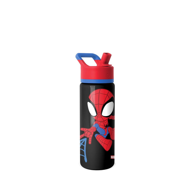 Simple Modern Spiderman Kids Water Bottle with Str