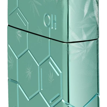 Zippo Cannabis Compound Design Armor High Polish Green Pocket Lighter