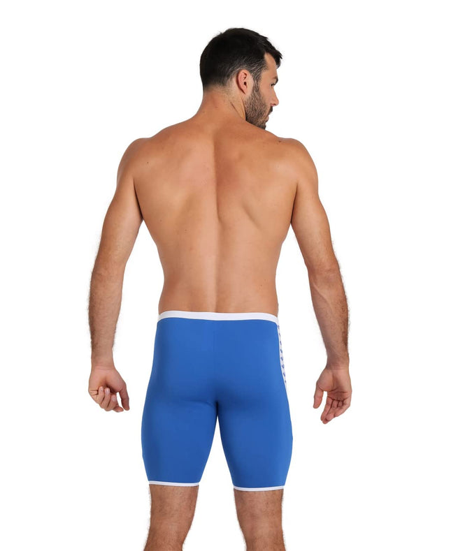 Arena Men's Icons Solid Swim Jammer MaxLife Athletic Swimwear Professional Training Swimsuit Knee Length Sports Bathing Suit