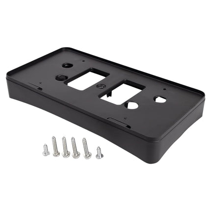 TRQ Front License Plate Bracket Black Compatible w