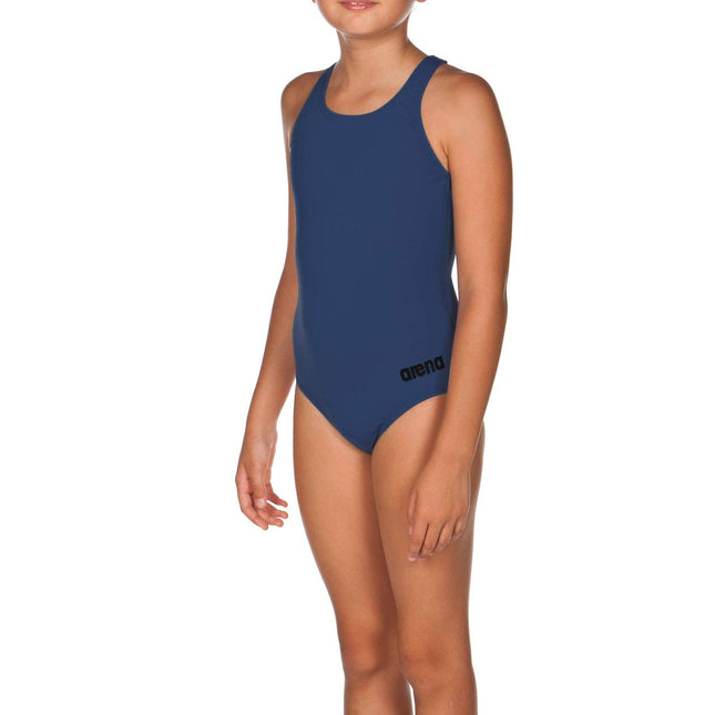 Arena Girls' Standard Madison Swim Pro Back MaxLife One Piece Swimsuit, Shark-Black, 22