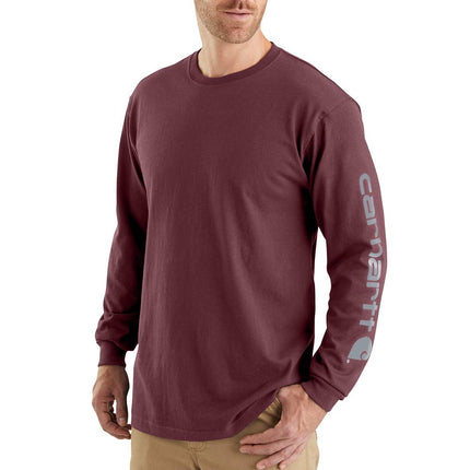 Carhartt Mens Loose Heavy Long Sleeve Logo Graphic
