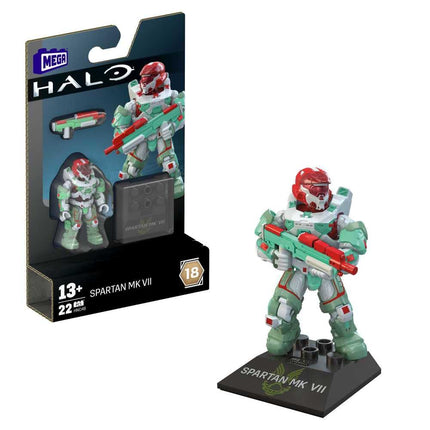 MEGA Halo Hero Collection White Hero Building Toy for Kids Ages 8 and Up