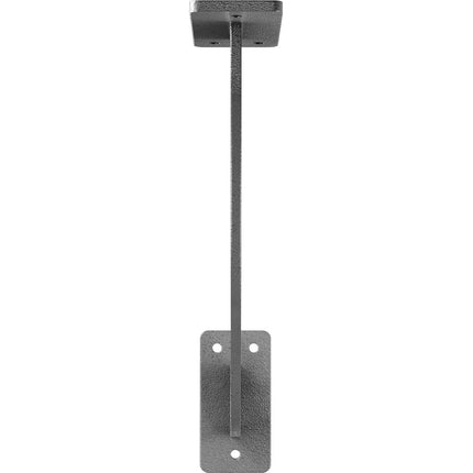 Ekena Millwork BKTM02X11X11BRHGY 2 inch W x 11 inch D x 11 inch H Bradford Steel Bracket, Hammered Gray