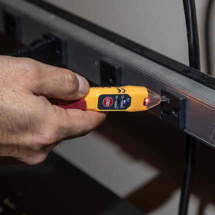 Klein Tools NCVT2PKIT Non-Contact Voltage Tester with Outlet Tester, 12-48V AC or 48-1000V AC Dual Range for Broad Application