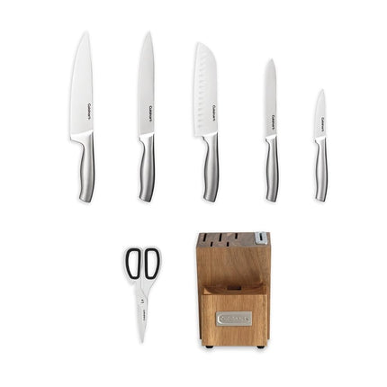 Cuisinart 7-Piece Stainless Steel Block with Sharpener