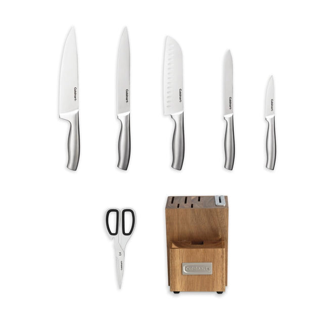 Cuisinart Bloque de Cuchillos de Acero Inoxidable de 7 Piezas con Afilador