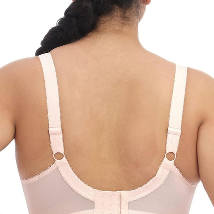 Elomi Women's Morgan Underwire Banded Stretch Lace Bra Full Coverage, Ballet Pink, 36E