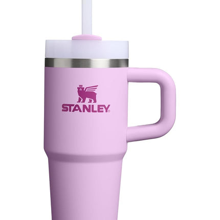 STANLEY Quencher H2.0 Tumbler with Handle and Straw 14 oz | Flowstate 3-Position Lid | Cup Holder Compatible for Travel | Insulated Stainless Steel Cup | BPA-Free | Soft Orchid