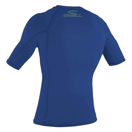 O'NEILL T-shirt anti-UV à manches courtes pour enfant, modèle Skins Basic 50+, unisexe, couleur Pacific, taille 6 US