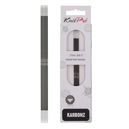KnitPro Karbonz Double Pointed Needles 6" (15cm) |