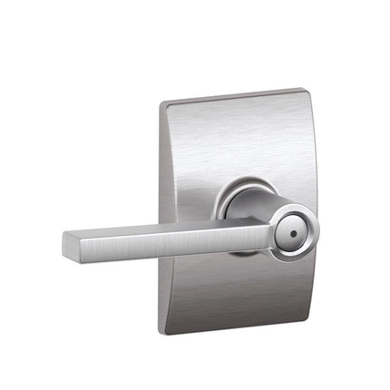 Schlage F40 LAT 626 CEN Century Collection Latitude Privacy Lever, Satin Chrome