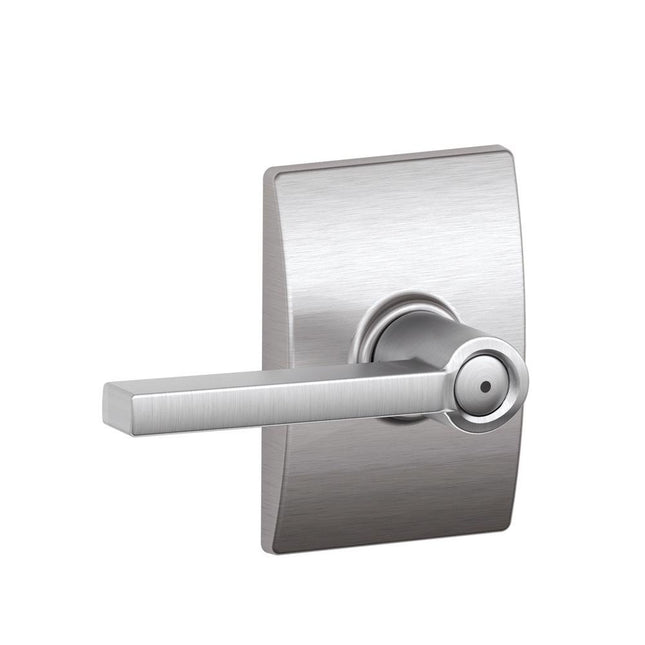 Schlage F40 LAT 626 CEN Century Collection Latitude Privacy Lever, Satin Chrome