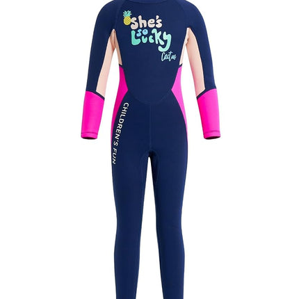 Gogokids Wetsuit Kids, Children 2.5mm Neoprene Thermal Swimsuit with UV 50+ Protection, Full Length One Piece for Ages 2-10 Boys & Girls Swimming, Surfing, Diving, Snorkeling