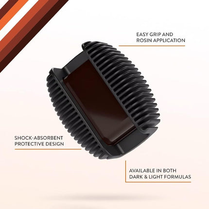 D'Addario Rosin Guard with Dark Rosin for Violin, Viola & Cello, Dishwasher Safe with Magnetic Attachment