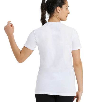 ARENA Women's Team Panel T-Shirt, White, S