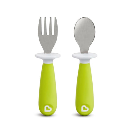 Munchkin Set Fourchette et Cuillère pour Tout-Petits, Vert