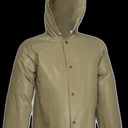 MAGNAPRENE J12148.3X Neoprene/Nylon Olive Drab Stitched & Taped Seams Flame Resistant Jacket, Size 3X