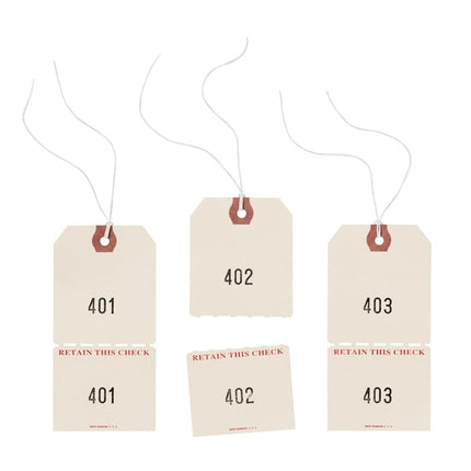 Avery 18670 Duplicate Auto Park Tags, 1-500, 4 3/4 x 2 3/8, Manila (Box of 500)