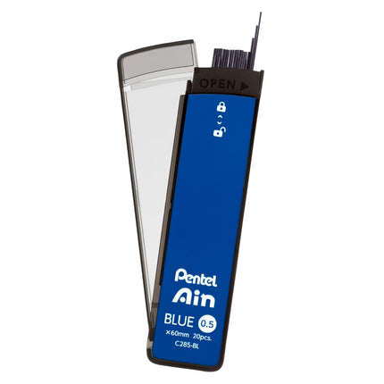 Pentel Ain AMZ-XC285BL3P Mina para portaminas, 0.5 mm, Azul, 3 unidades