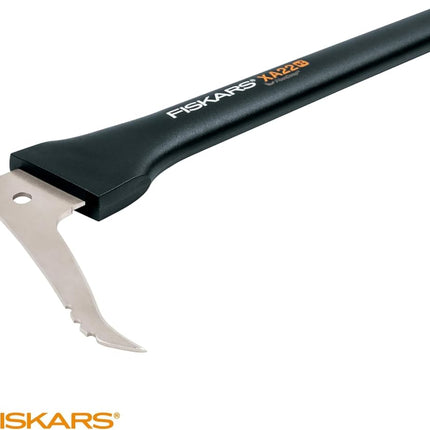 Fiskars 28" Hookaroon - Non-Slip Grip Handle with Pointed, Angled Blade - Landscaping Tool for Rotating, Dragging, Stacking Logs - Black/Orange
