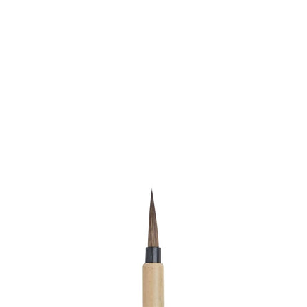 Winsor & Newton Series 150 Bamboo Short Handle Brush-Round #000, Brown, #0