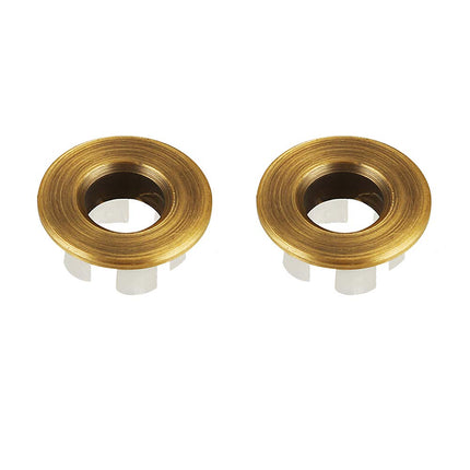 Sink Basin Trim Overflow Cover Brass Insert in Hol