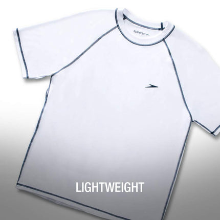 Speedo Men's Uv Swim Shirt Short-Sleeve Loose Fit Easy Tee