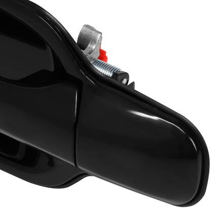 DNA MOTORING OEM-DHO-00496 Rear Left Side Outer Door Handle Compatible with 2009-2012 Colorado/Canyon Crew Cab, Smooth Black